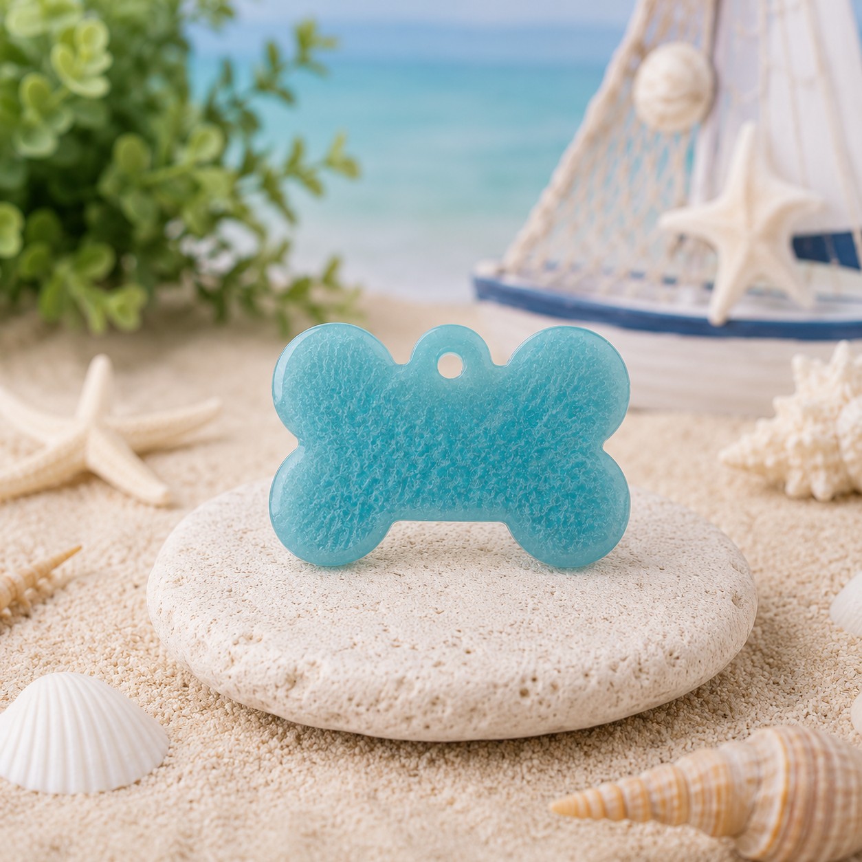 Medagliette Personalizzabili in Resina Glitter per Animali
